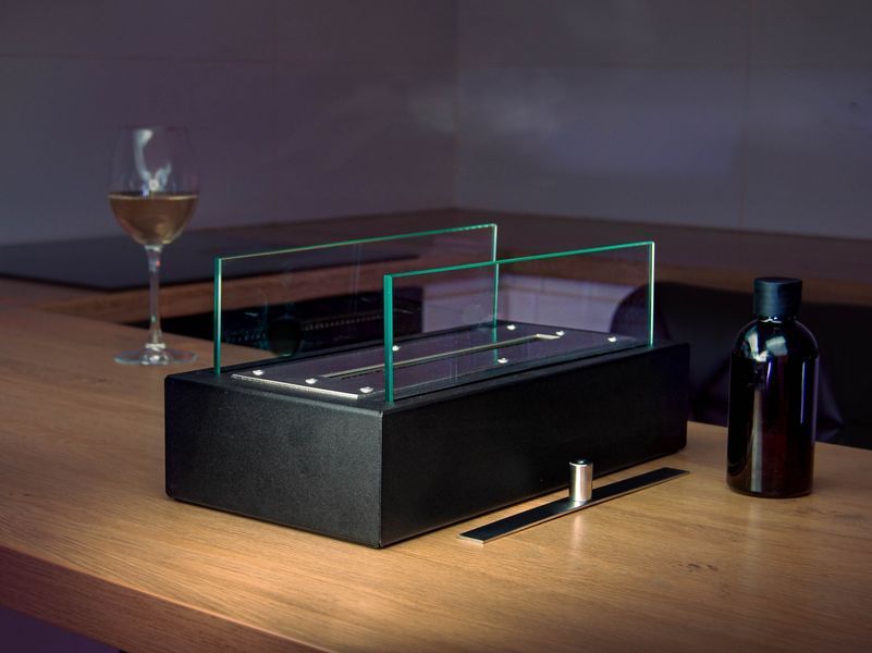 Біокамін Anjuna - Flame Glass Black anj-301 фото