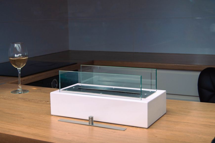 Биокамин Anjuna - Flame Glass White anj-303 фото